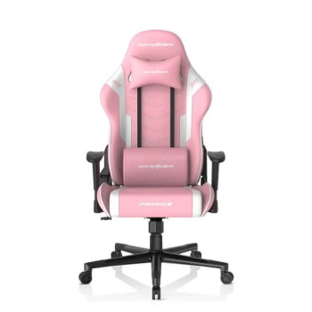DXRacer P132 Prince Series Gaming Chair Pink-White